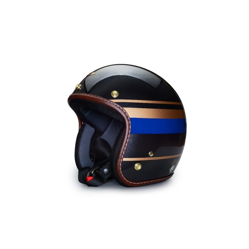 Two-stroke Locomotive Sustainability Association Co-branded Huade - Bright Graphite Blue - Helmets - Other Materials 