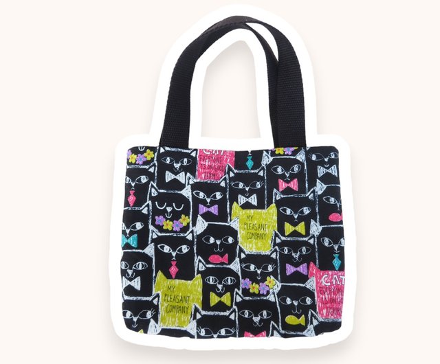 Cat print online handbags