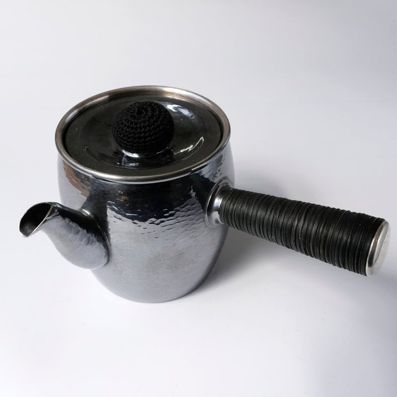 真鍮製急須タル形 (大) / ヨコゴザ目 - 茶壺/茶杯/茶具 - 銅/黃銅 