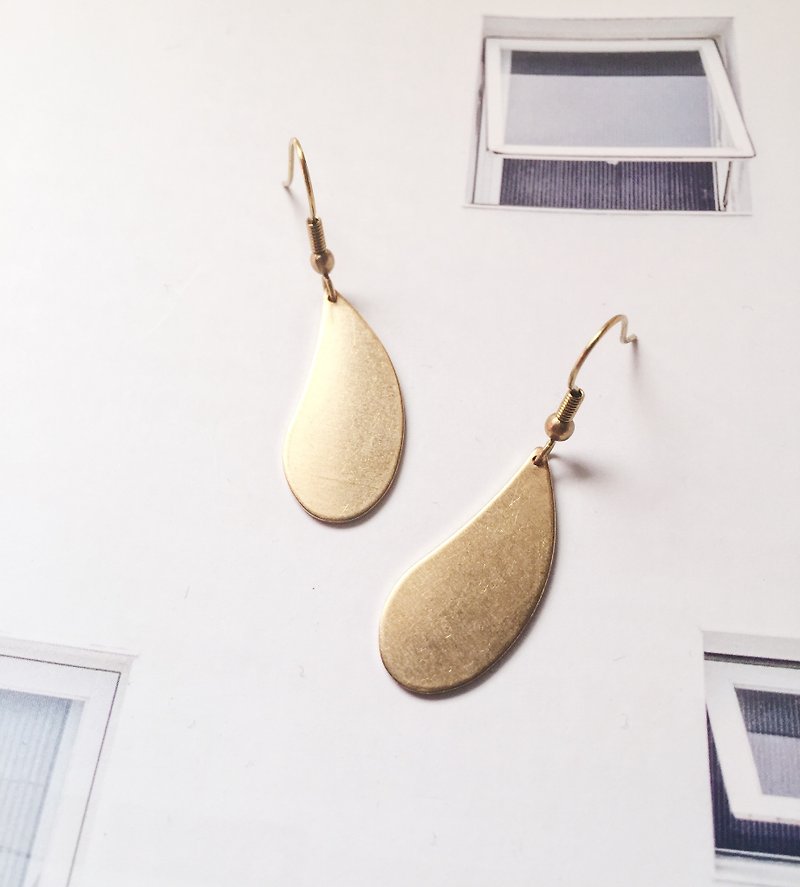 ❈La Don pull winter ❈ - earrings - long drops of water - Earrings & Clip-ons - Other Metals Gold
