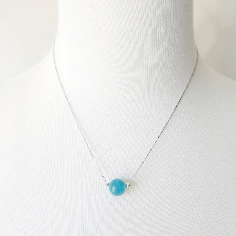 Original series. Stone clavicle chain - Collar Necklaces - Gemstone Blue