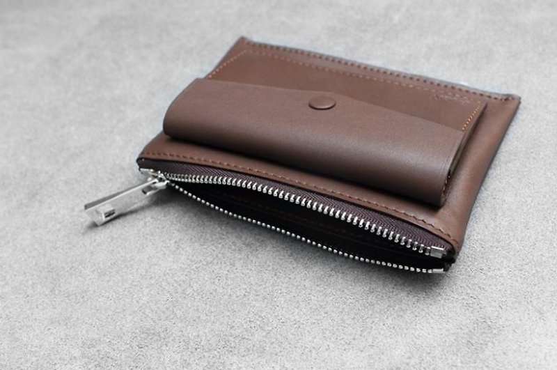 KAKU手作り革財布財布 - 小銭入れ - 革 
