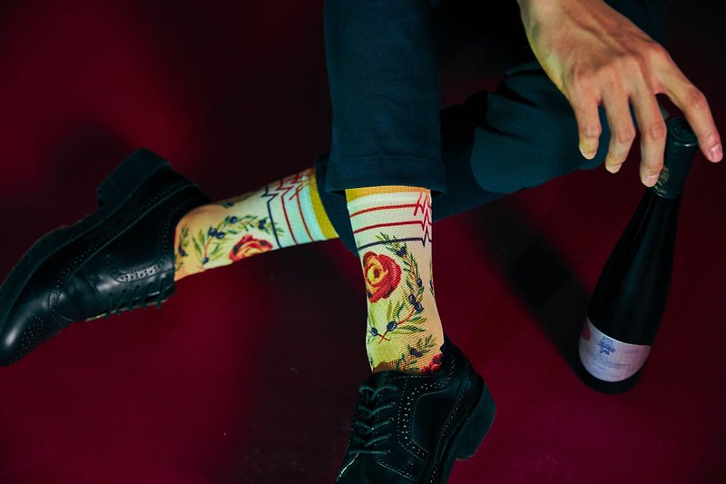 【米蘭系列】Gelato籃球滑板潮流印花運動襪 男女情侶 - 襪子 - 聚酯纖維 多色