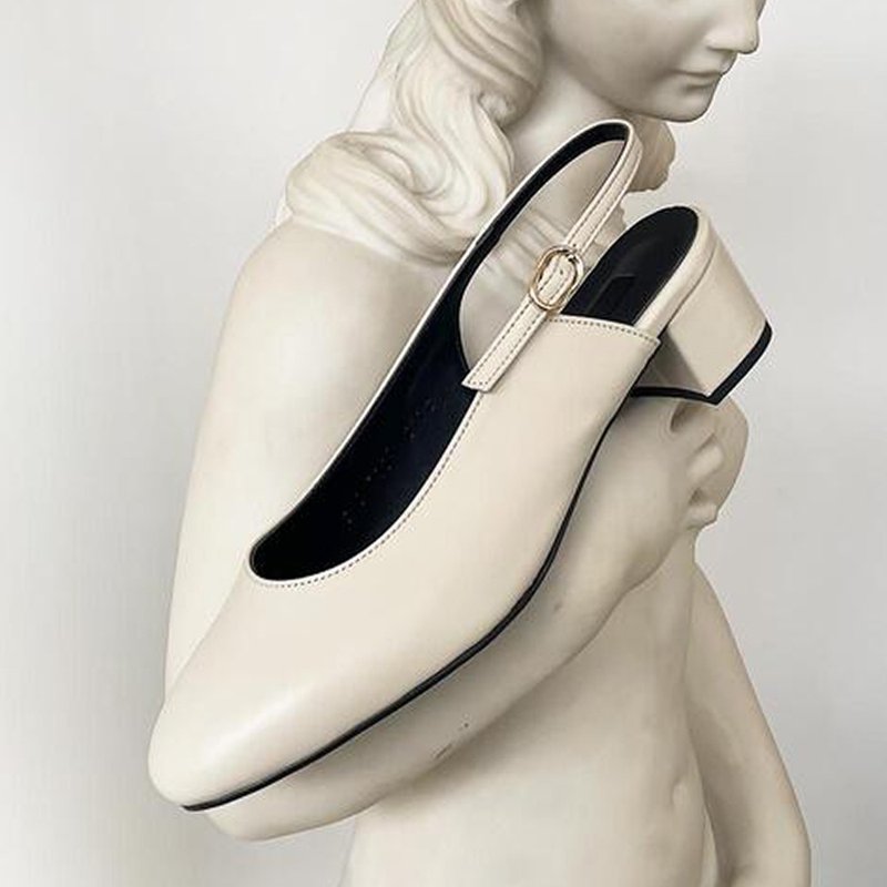 PRE-ORDER SPUR 瑪莉珍露跟鞋 SS7009 (Light Beige) - 瑪莉珍鞋 - 其他材質 