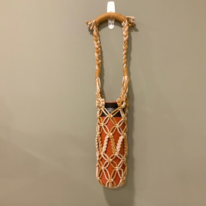 Gorgeous version of woven kettle bag - Beverage Holders & Bags - Cotton & Hemp 