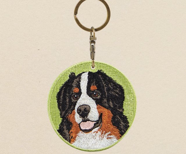 Bernese Mountain Dog, Charm Holder, Necklace Chain Length