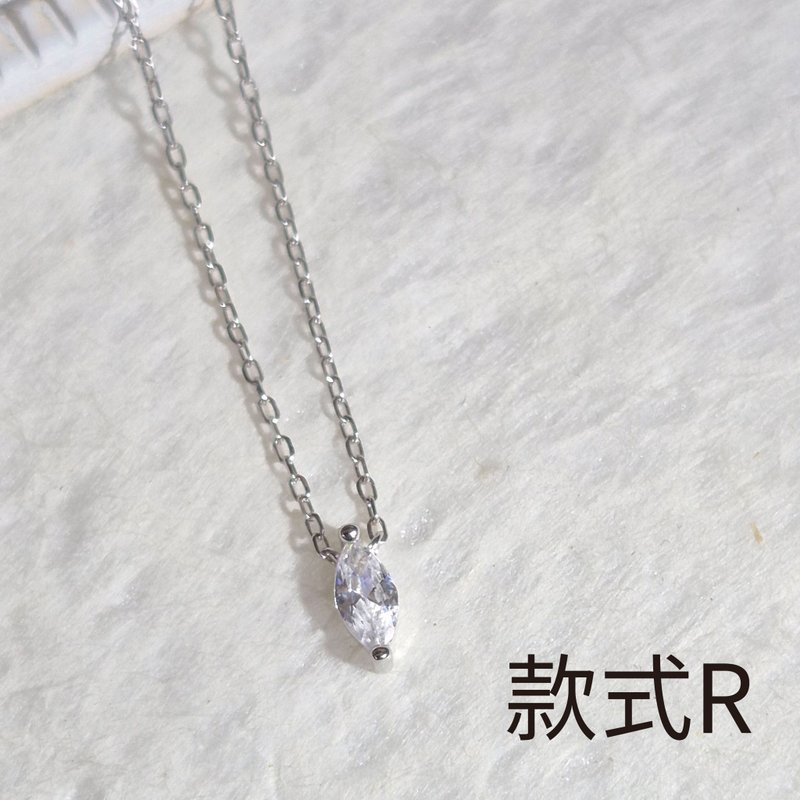 【福袋】小巧奢華福袋(項鍊+耳環)  925手工銀飾 - 項鍊 - 銀 銀色