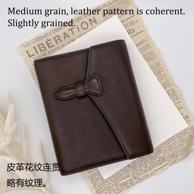 [Medium grain] Brelio x ink mazeru Minerva Box Tundra M6 size B flap [M6-B] - Notebooks & Journals - Genuine Leather Brown