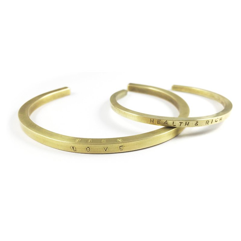 Valentine's Day gift, then knocked ♥ Ohappy couple bracelet - Bracelets - Other Metals Gold