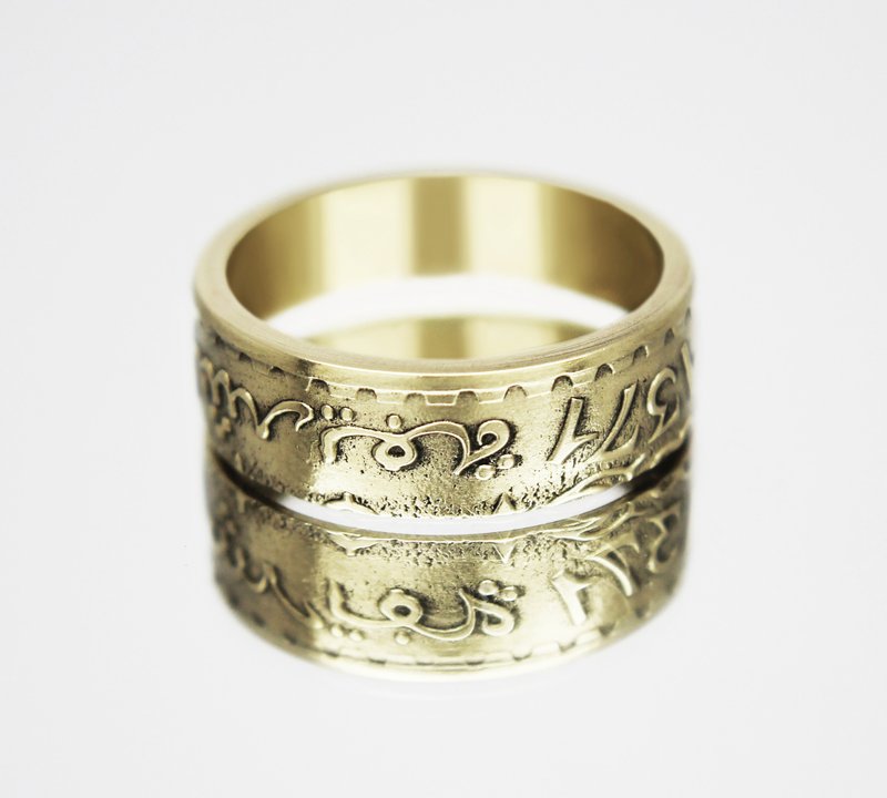 Morocco Coin Ring 20 francs 1952 coin rings for men coin rings for women - 戒指 - 其他金屬 