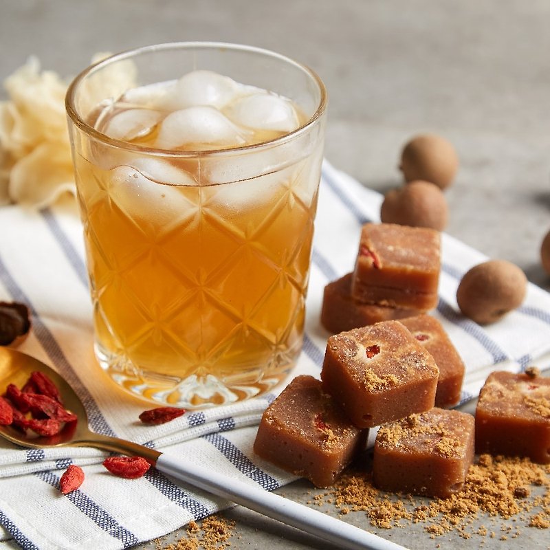 Brown sugar Tremella dew tea brick | 17gx12 pieces/can | Wedding souvenirs Bridesmaid gifts Fungus - น้ำผึ้ง - วัสดุอื่นๆ สีนำ้ตาล
