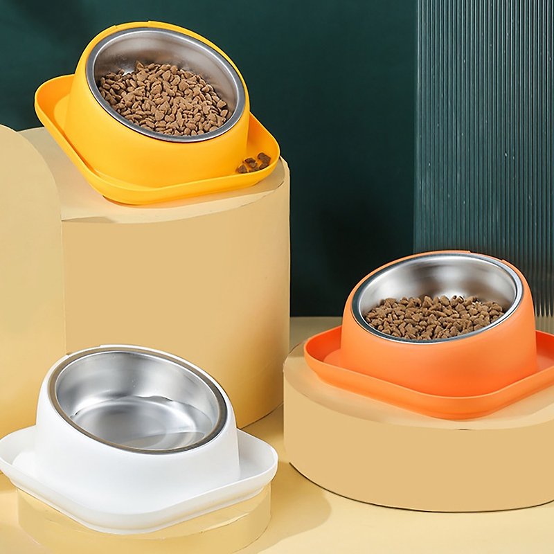 Shiba Inu multifunctional pet inclined bowl holder dog bowl cat bowl pet bowl pet water bowl ant-proof bowl - ชามอาหารสัตว์ - สแตนเลส 
