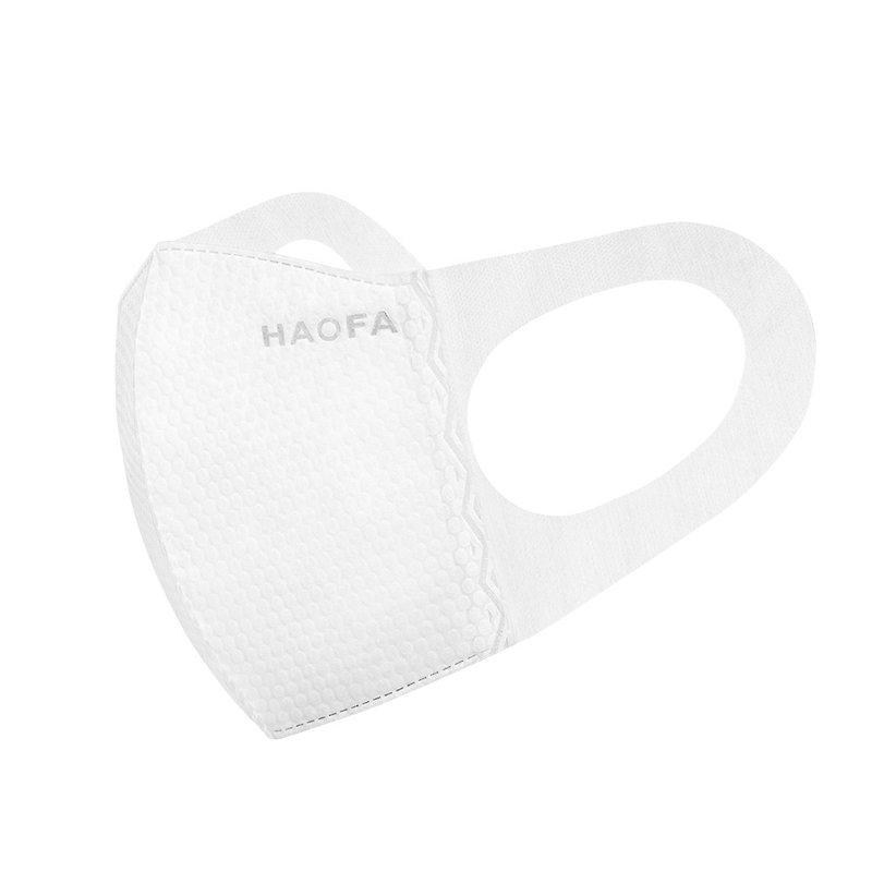 HAOFA Ultra Breathable Painless Stereo Medical Mask - Snow Fox White (30pcs) - Face Masks - Other Materials Transparent