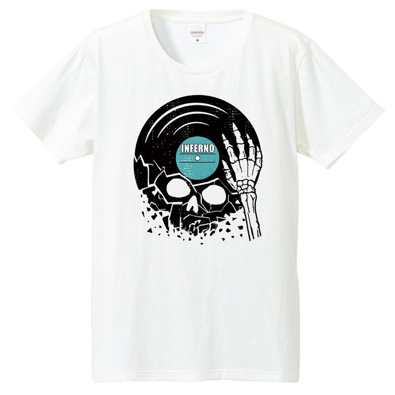 T-shirt / Unstable rotation - 男 T 恤 - 棉．麻 白色