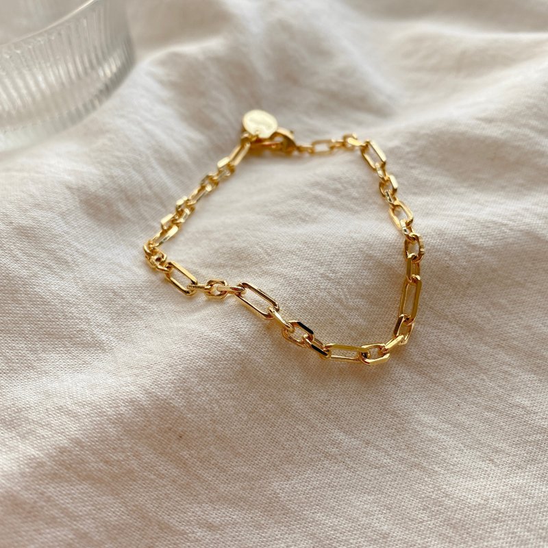 Cooling - brass bracelet - สร้อยข้อมือ - ทองแดงทองเหลือง สีทอง