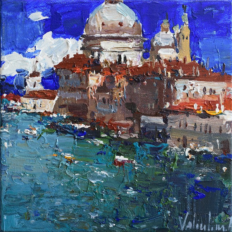 Venice Italy - ตกแต่งผนัง - วัสดุอื่นๆ สีน้ำเงิน