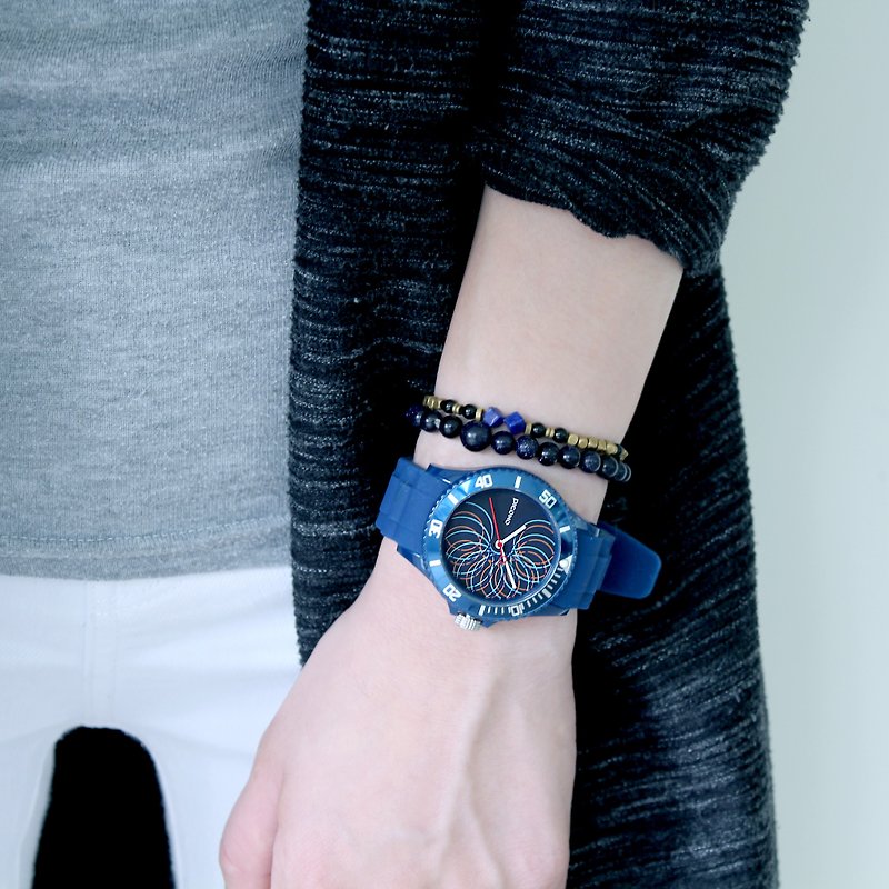 【PICONO】普普馬戲團系列運動手錶-魔法師(藍) / BA-PP-05 - 女錶 - 塑膠 藍色