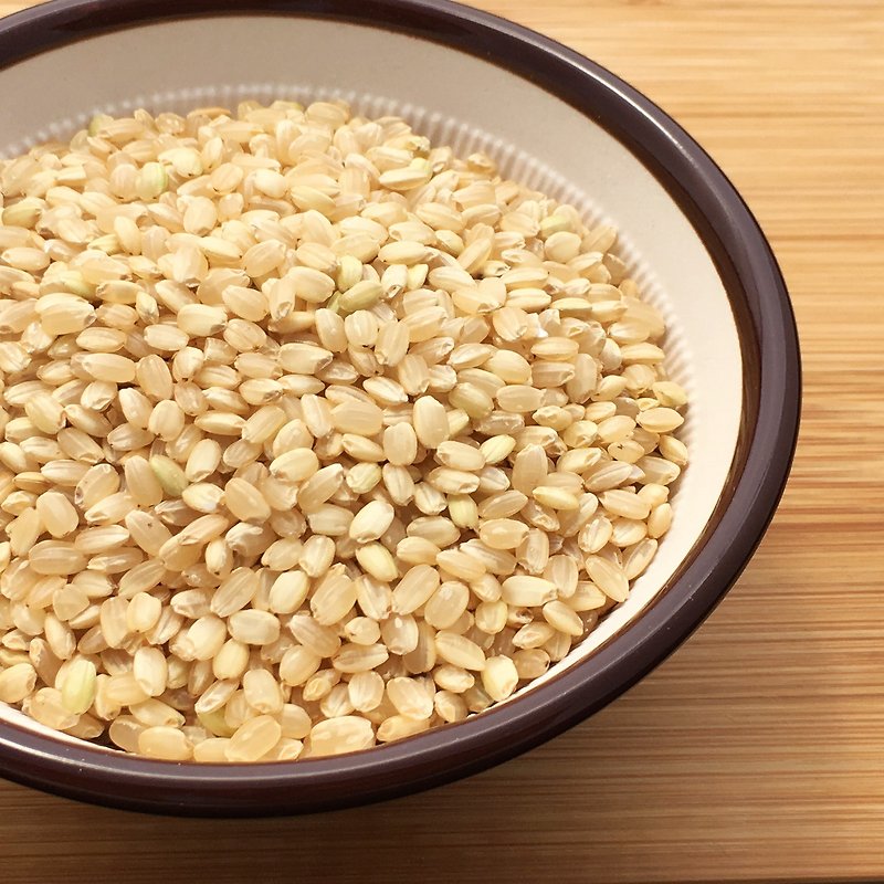 エネルギーに満ち[彼]玄米食日との良好な米の発芽専用とやさしい非毒性工法 - 麺類 - 紙 ブラウン
