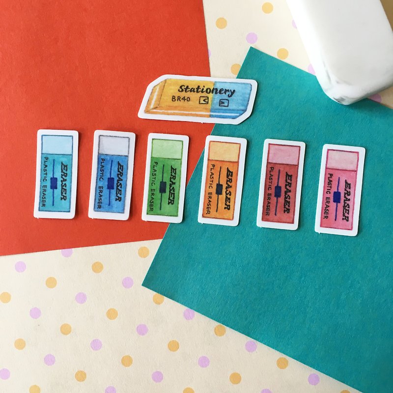 Stickers Set / Eraser set / Stationary Talk - Stickers - Paper 