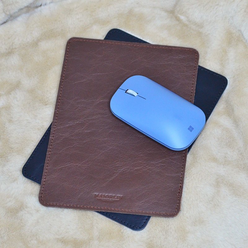 【MAJORLIN】牛皮 滑鼠墊 雙色雙面 客製 聖誕 禮物 交換禮物 - 滑鼠墊 - 真皮 多色