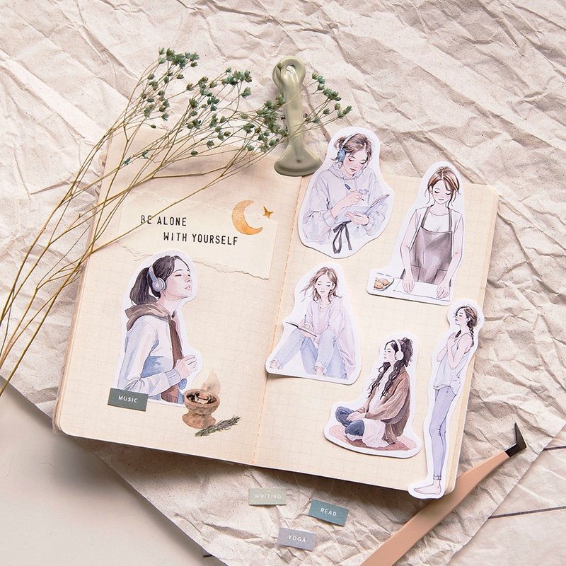 【風格女孩誌人物貼 Part2】貼紙、女孩貼紙 - 貼紙 - 紙 多色