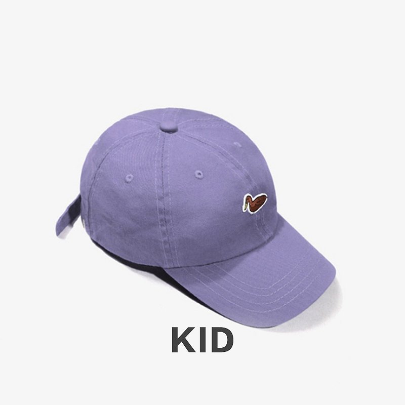KIDS Duck Embroidered Outdoor Casual Cap:: Light Purple:: - หมวก - ผ้าฝ้าย/ผ้าลินิน สีม่วง