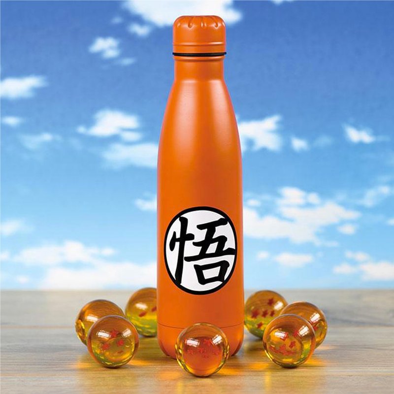 官方授權七龍珠不鏽鋼金屬水瓶/水壺, 550mL - 水瓶/水壺 - 其他材質 橘色