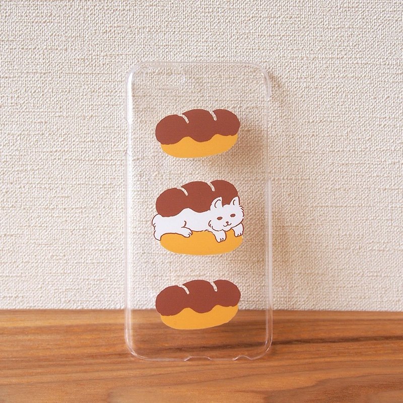 Clear plastic iPhone case - Cat Sandwich - - Phone Cases - Plastic Transparent