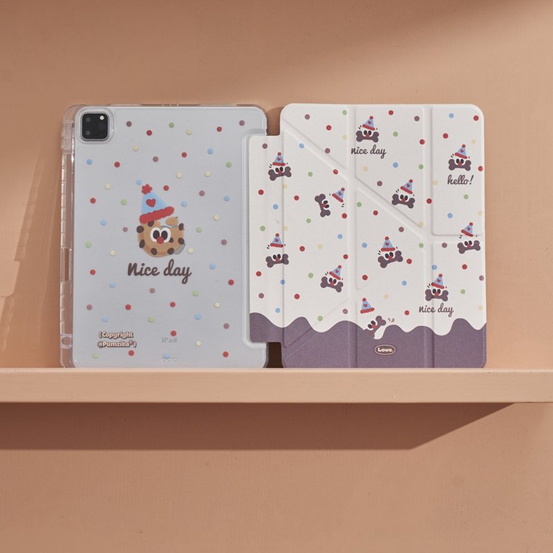 Cute Cookie Polka Dot Bone iPad Case Tablet Protective Case - เคสแท็บเล็ต - วัสดุอื่นๆ 