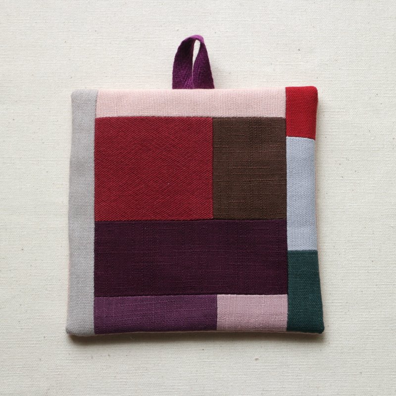 Patchwork coaster 135 - ที่รองแก้ว - ผ้าฝ้าย/ผ้าลินิน หลากหลายสี