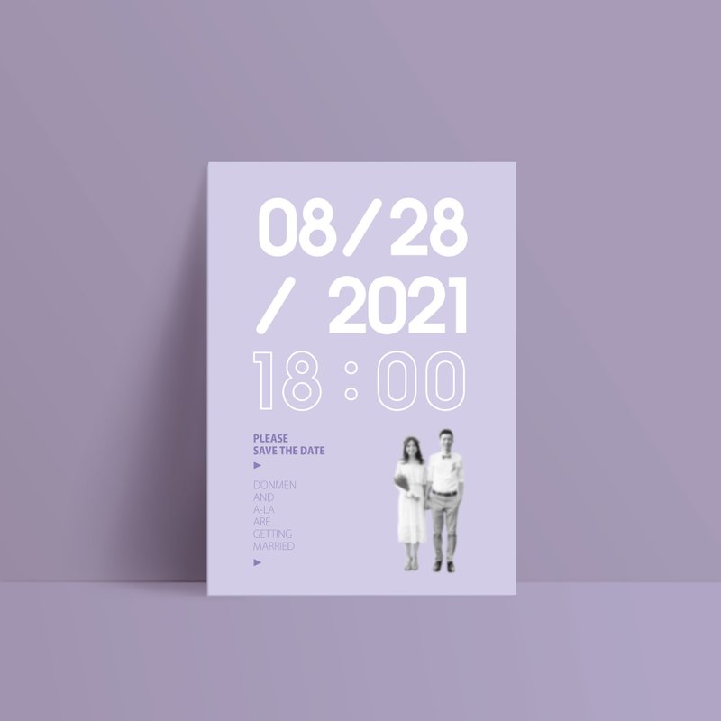 單卡喜帖【 喜帖印刷 】編號2206 明信片喜帖 少量喜帖 喜帖設 - 卡片/明信片 - 紙 紅色