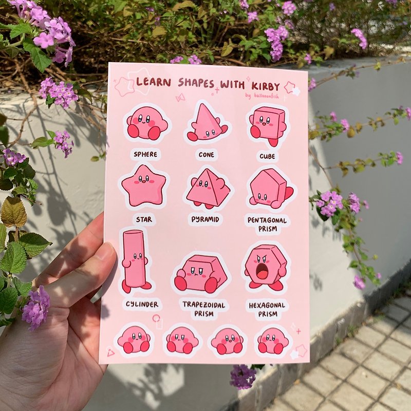 Kirby shapes sticker pack - สติกเกอร์ - กระดาษ 