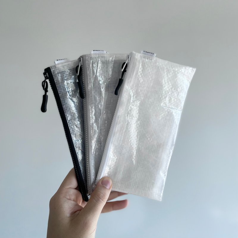 【2TONE long wallet】5つの収納 超軽量撥水 ポリエチレン ロングウォレット - 皮夾/長短夾/錢包 - 其他人造纖維 透明