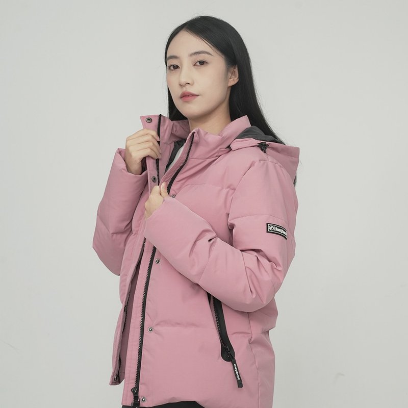 女裝極保暖羽絨 - 女大衣/外套 - 其他人造纖維 粉紅色