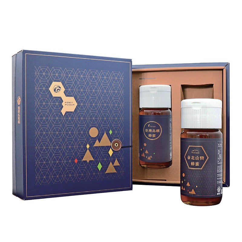 Bee Story Museum Jiguang Forest Honey Gift Box Large-Popular Group - น้ำผึ้ง - อาหารสด สีน้ำเงิน