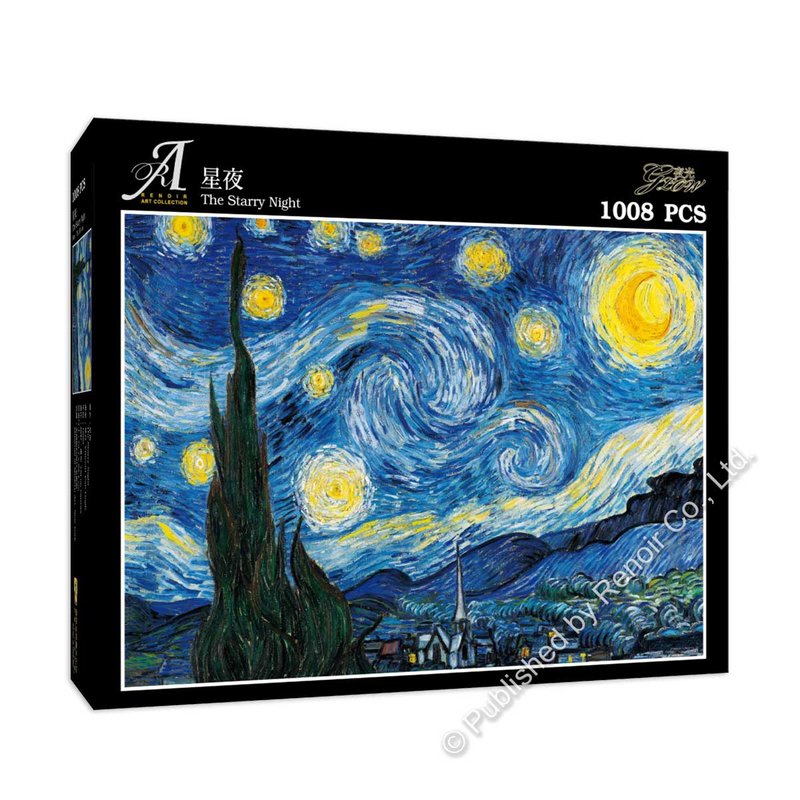 Renoir Jigsaw Puzzle Culture Workshop/Starry Night/1008-piece Jigsaw Puzzle/Van Gogh/Light in the Dark - เกมปริศนา - กระดาษ 