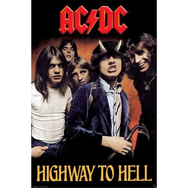 【AC/DC】Highway To Hell 地獄直達車專輯封面海報 - 海報/掛畫/掛布 - 紙 多色