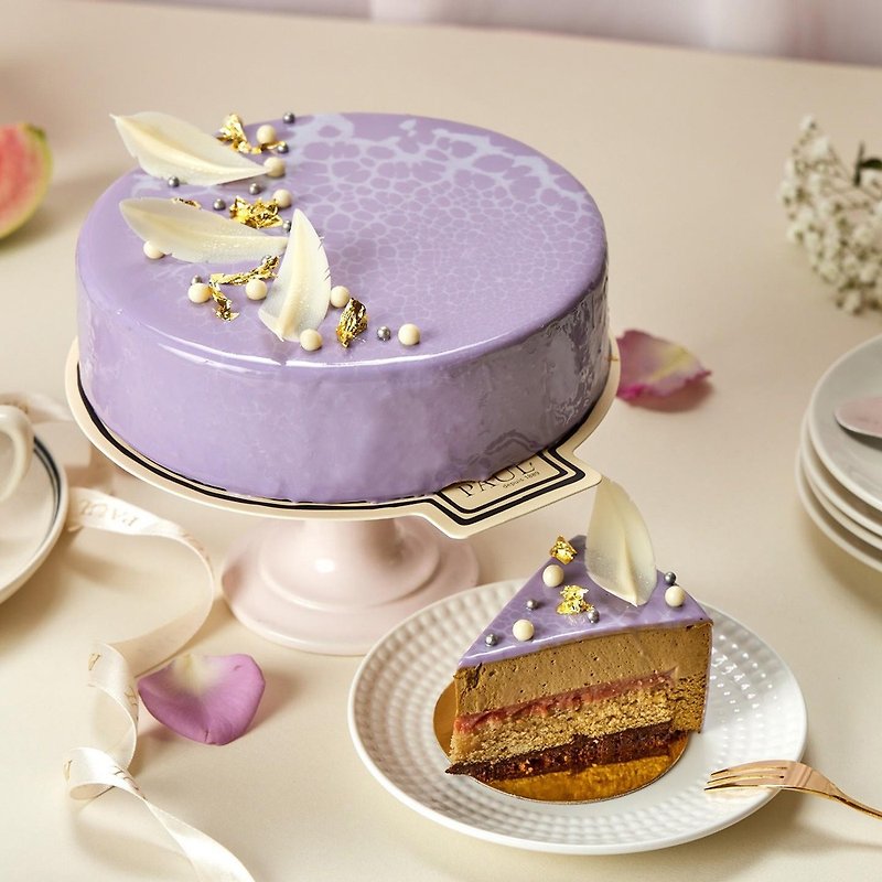 [Mother's Day Limited Cake] Qingxin Beauty (Order until 5/7) - เค้กและของหวาน - วัสดุอื่นๆ สีม่วง