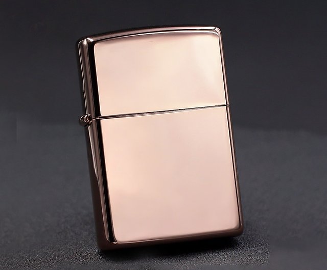 ZIPPO official flagship store] Rose gold (plain) windproof lighter
