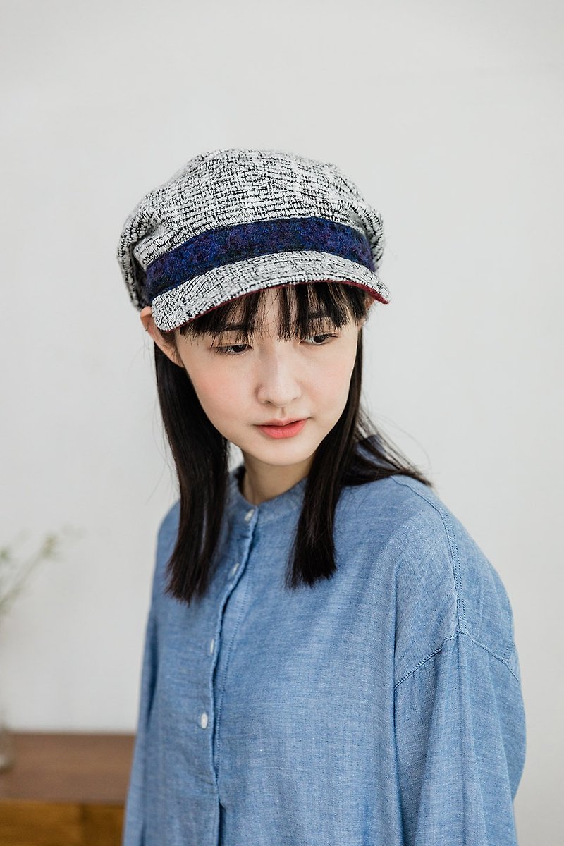 Winter Double-sided Newsboy Hat-Gorgeous Age - Hats & Caps - Wool Silver