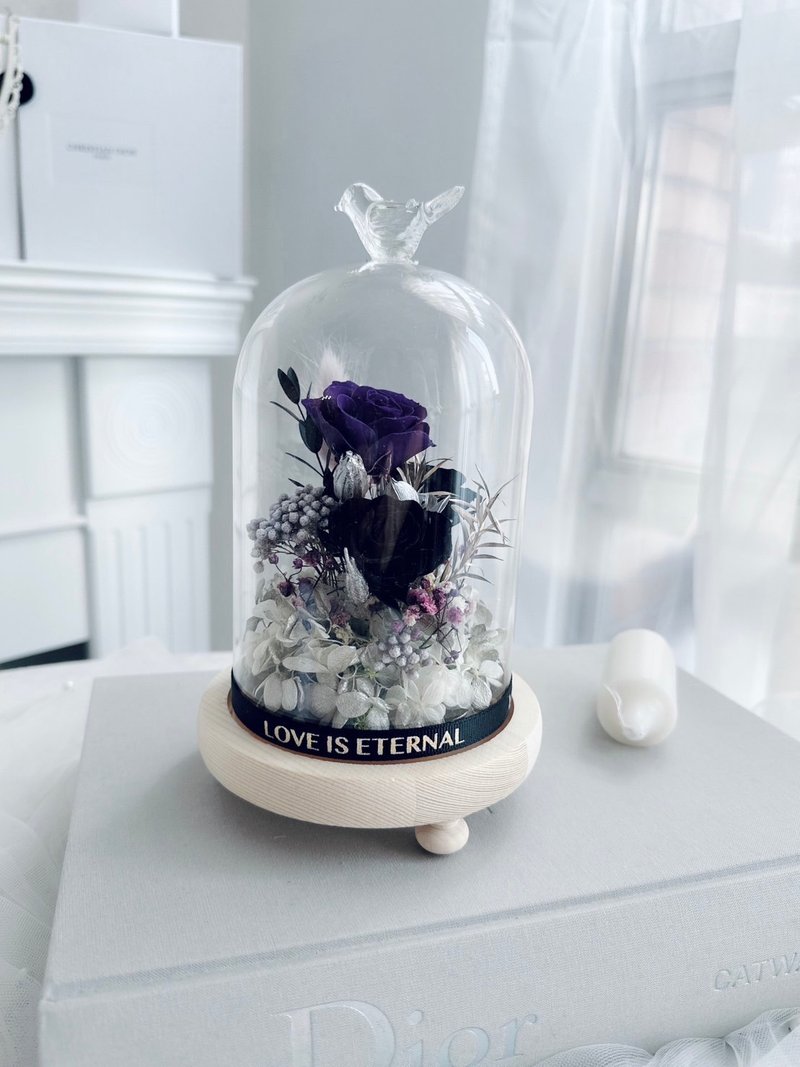 12 Constellations Capricorn Eternal Glass Bell Flower/Birthday Gift/Valentine’s Day Gift/Graduation Gift - Dried Flowers & Bouquets - Plants & Flowers 