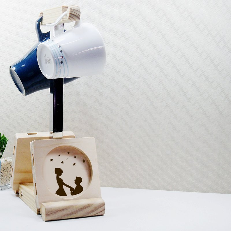 流星 許願 求婚 杯墊 結婚禮物 鑽戒 客製 囍事連連 馬克杯掛架 - 其他 - 木頭 咖啡色