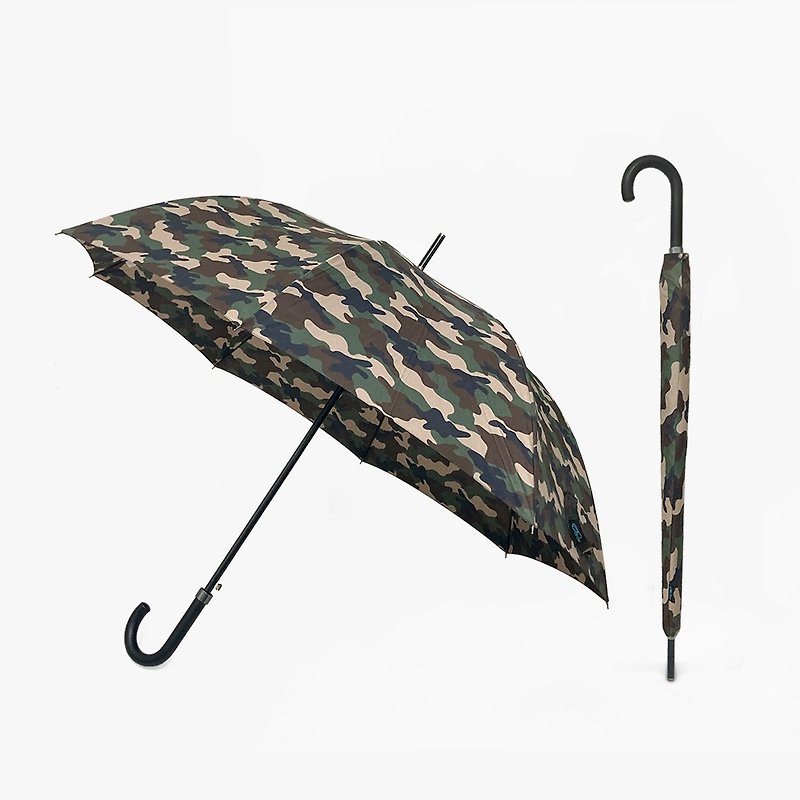 【BGG Umbrella】 迷彩直骨傘 - 雨傘/雨衣 - 聚酯纖維 綠色