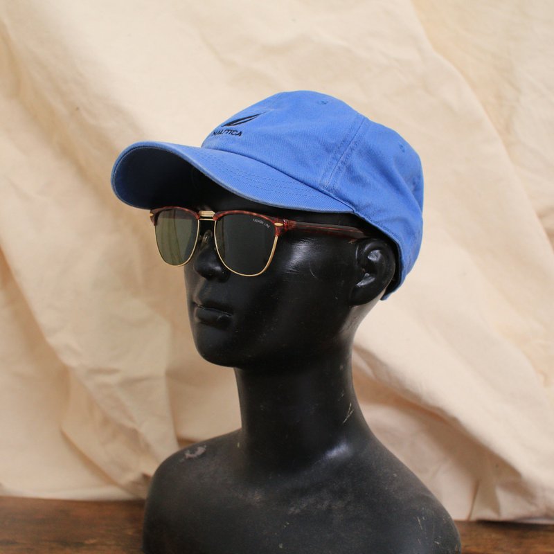 Back to Green:經典品牌帽款 藍Nautica d-04 vintage cap - 帽子 - 棉．麻 
