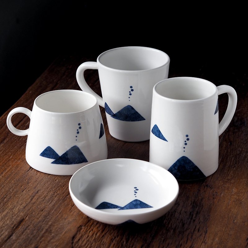 【Accumulation】Cup, Plate and Bowl Set - Mugs - Porcelain White