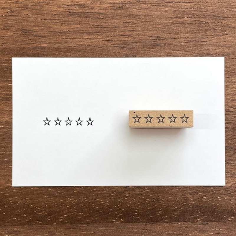 5 Star 23mm Notebook Stamp Rubber Stamp Schedule Book Diary Made in Japan b-096 - Stamps & Stamp Pads - Wood 