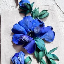 野の花の絵画 テクスチャアートワーク 花の絵画 - ショップ