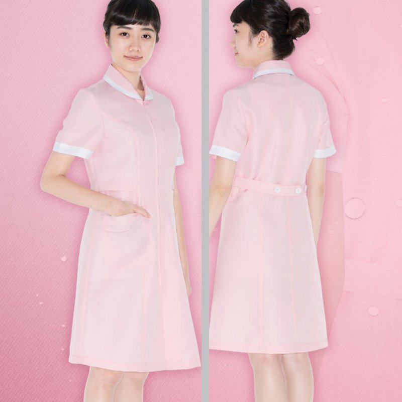 Multi colors Nano anti-bacterial nurse dress clinic uniform ND6804 - One Piece Dresses - Polyester Multicolor