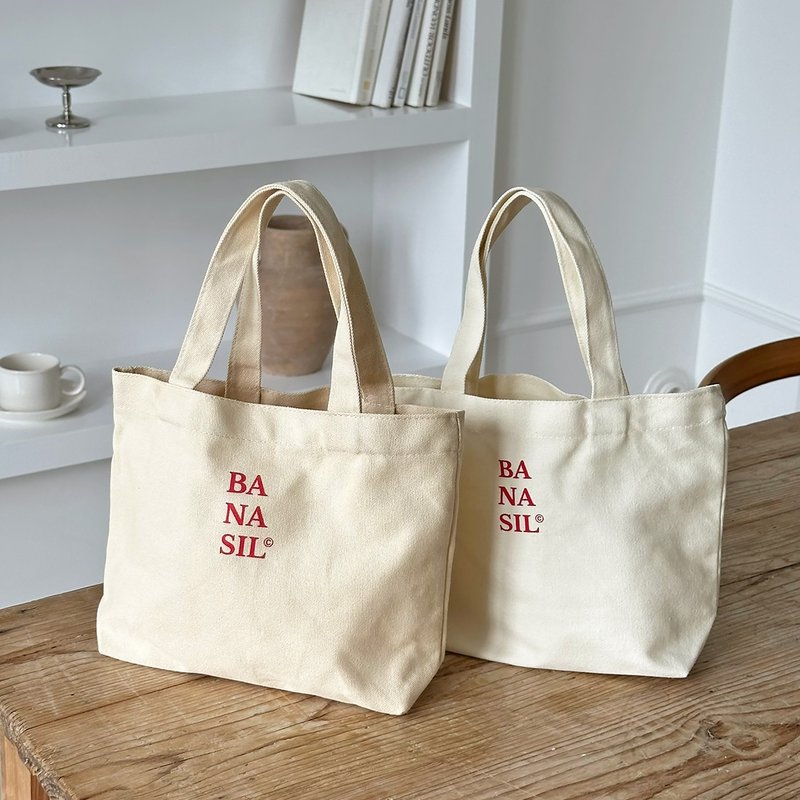 Mini Logo bag - 手袋/手提包 - 棉．麻 多色