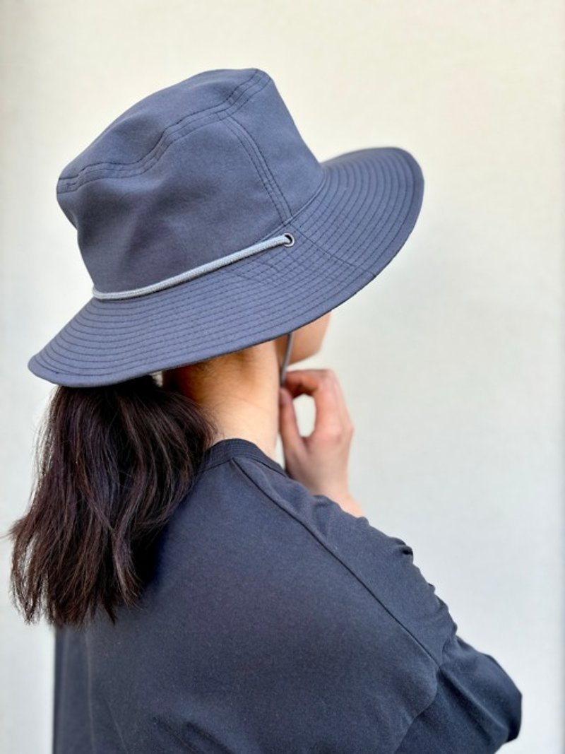 Sakaki dyed safari hat M size [Organic Cotton] - Hats & Caps - Other Materials 